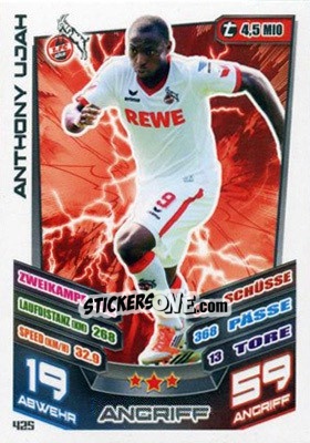 Figurina Anthony Ujah - German Fussball Bundesliga 2013-2014. Match Attax - Topps