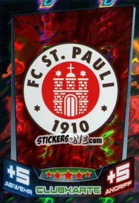 Sticker Club-Logo - German Fussball Bundesliga 2013-2014. Match Attax n. 432 - Topps