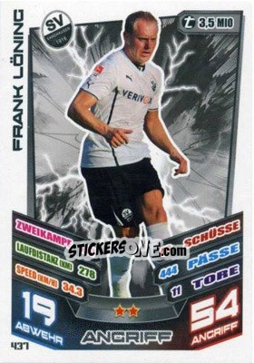 Sticker Frank Löning - German Fussball Bundesliga 2013-2014. Match Attax - Topps