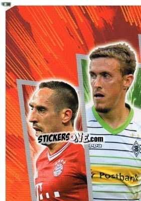 Sticker Match Attax Extra Logo - German Fussball Bundesliga 2013-2014. Match Attax n. 438 - Topps