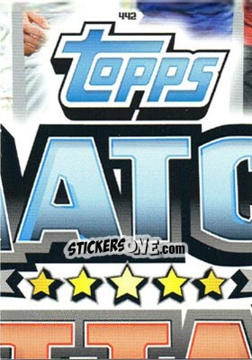Sticker Match Attax Extra Logo - German Fussball Bundesliga 2013-2014. Match Attax n. 442 - Topps