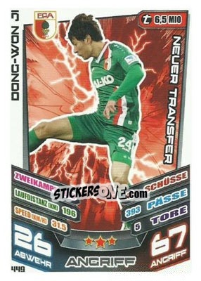 Sticker Dong-Won Ji - German Fussball Bundesliga 2013-2014. Match Attax - Topps