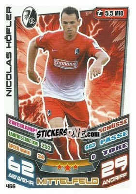 Figurina Nicolas Hofler - German Fussball Bundesliga 2013-2014. Match Attax - Topps