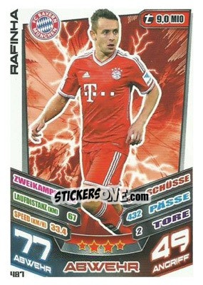 Cromo Rafinha - German Fussball Bundesliga 2013-2014. Match Attax - Topps