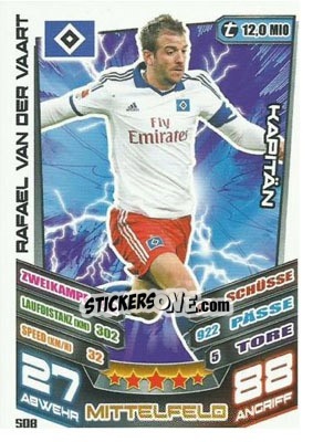 Figurina Rafael van der Vaart - German Fussball Bundesliga 2013-2014. Match Attax - Topps