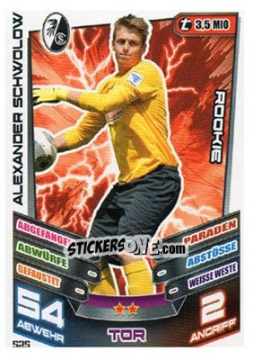 Sticker Alexander Schwolow - German Fussball Bundesliga 2013-2014. Match Attax - Topps