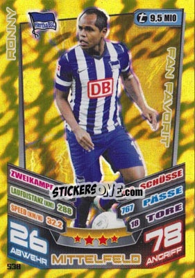 Sticker Ronny - German Fussball Bundesliga 2013-2014. Match Attax - Topps