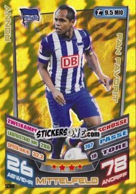 Cromo Ronny - German Fussball Bundesliga 2013-2014. Match Attax - Topps