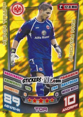Sticker Kevin Trapp - German Fussball Bundesliga 2013-2014. Match Attax n. 542 - Topps