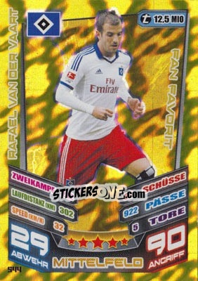 Figurina Rafael van der Vaart - German Fussball Bundesliga 2013-2014. Match Attax - Topps