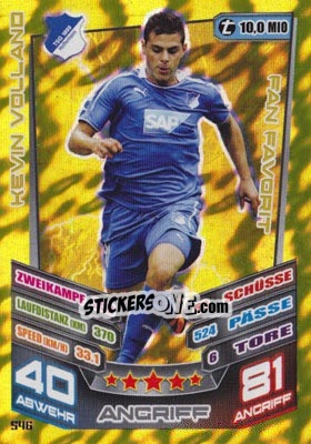 Sticker Kevin Volland - German Fussball Bundesliga 2013-2014. Match Attax n. 546 - Topps