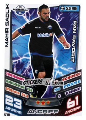 Sticker Mahir Saglik - German Fussball Bundesliga 2013-2014. Match Attax - Topps