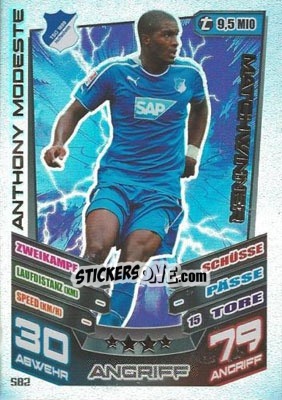 Sticker Anthony Modeste - German Fussball Bundesliga 2013-2014. Match Attax n. 582 - Topps