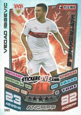 Cromo Vedad Ibisevic - German Fussball Bundesliga 2013-2014. Match Attax - Topps