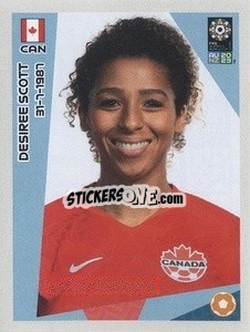 Sticker Desiree Scott - FIFA Women's World Cup Australia & New Zealand 2023
 - Panini