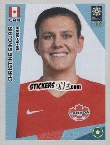Sticker Chrstine Sinclair - FIFA Women's World Cup Australia & New Zealand 2023
 n. 138 - Panini