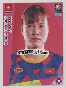 Figurina Khổng Thị Hằng - FIFA Women's World Cup Australia & New Zealand 2023
 - Panini