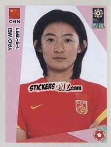 Sticker Yao Wei - FIFA Women's World Cup Australia & New Zealand 2023
 - Panini