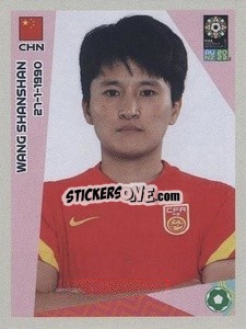 Sticker Wang Shanshan - FIFA Women's World Cup Australia & New Zealand 2023
 - Panini