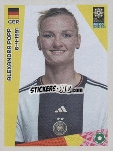 Sticker Alexandra Popp - FIFA Women's World Cup Australia & New Zealand 2023
 - Panini