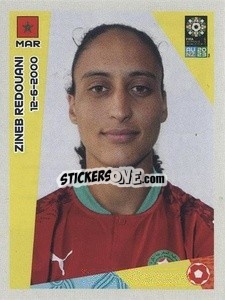Sticker Zineb Redouani - FIFA Women's World Cup Australia & New Zealand 2023
 - Panini