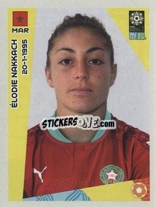Sticker Élodie Nakkach - FIFA Women's World Cup Australia & New Zealand 2023
 - Panini