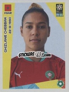 Sticker Ghizlane Chebbak - FIFA Women's World Cup Australia & New Zealand 2023
 - Panini