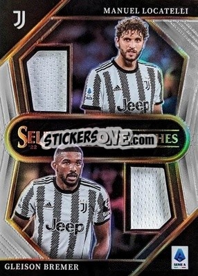 Sticker Gleison Bremer / Manuel Locatelli - Select Serie A 2022-2023
 n. DS-BL - Panini