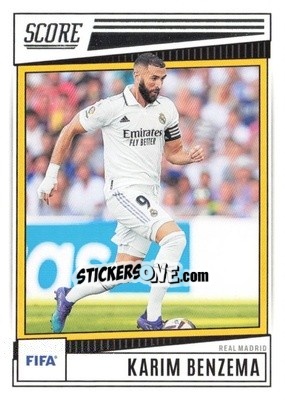 Sticker Karim Benzema - Score FIFA 2022-2023
 n. 150 - Panini