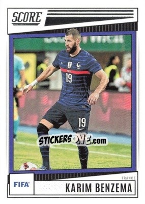 Sticker Karim Benzema - Score FIFA 2022-2023
 n. 75 - Panini
