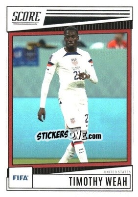 Sticker Timothy Weah - Score FIFA 2022-2023
 n. 198 - Panini