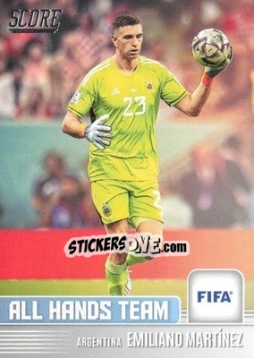 Sticker Emiliano Martinez - Score FIFA 2022-2023
 n. AHT5 - Panini