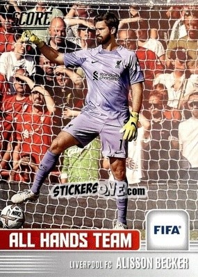 Sticker Alisson Becker - Score FIFA 2022-2023
 n. AHT6 - Panini