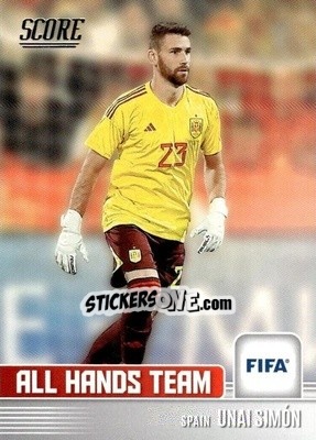 Sticker Unai Simon - Score FIFA 2022-2023
 n. AHT8 - Panini