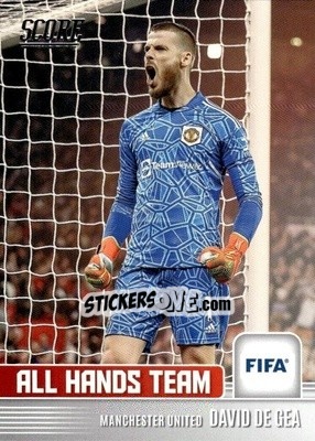 Sticker David De Gea - Score FIFA 2022-2023
 n. AHT10 - Panini
