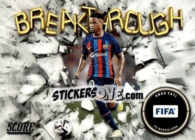 Sticker Ansu Fati - Score FIFA 2022-2023
 n. BT10 - Panini