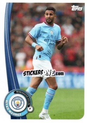 Sticker Riyad Mahrez - Manchester City 2022-2023
 n. MC-18 - Topps