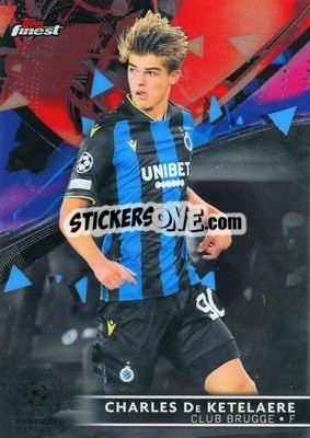 Sticker Charles De Ketelaere - UEFA Champions League Finest 2021-2022
 n. 78 - Topps