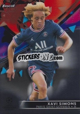 Sticker Xavi Simons - UEFA Champions League Finest 2021-2022
 n. 82 - Topps
