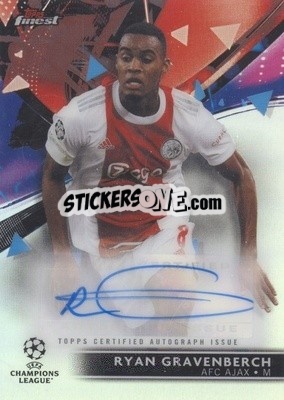 Sticker Ryan Gravenberch - UEFA Champions League Finest 2021-2022
 n. BA-RG - Topps