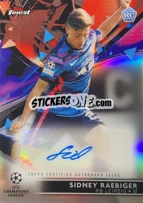 Sticker Sidney Raebiger - UEFA Champions League Finest 2021-2022
 n. BA-SR - Topps