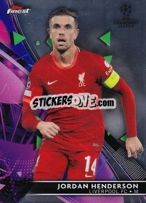 Sticker Jordan Henderson - UEFA Champions League Finest 2021-2022
 n. 22 - Topps