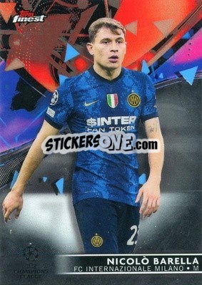 Sticker Nicolo Barella - UEFA Champions League Finest 2021-2022
 n. 30 - Topps