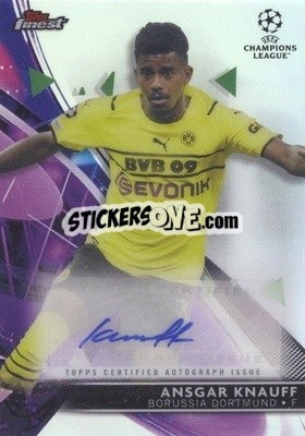 Sticker Ansgar Knauff - UEFA Champions League Finest 2021-2022
 n. BA-AK - Topps