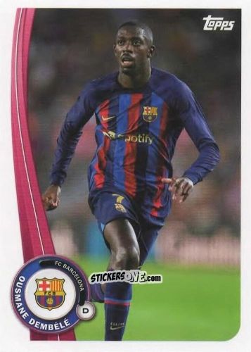 Figurina Ousmane Dembélé - Fc Barcelona Fan Set 2022-2023 n. BA-4 - Topps