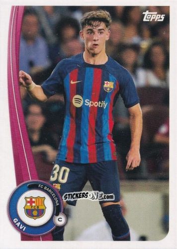Cromo Gavi - Fc Barcelona Fan Set 2022-2023 n. BA-8 - Topps