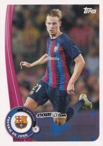 Sticker Frenkie De Jong - Fc Barcelona Fan Set 2022-2023 n. BA-9 - Topps