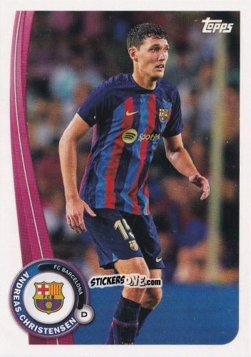 Figurina Andreas Christensen - Fc Barcelona Fan Set 2022-2023 n. BA-10 - Topps