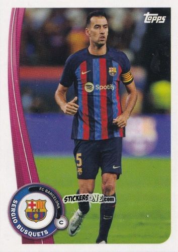 Cromo Sergio Busquets - Fc Barcelona Fan Set 2022-2023 n. BA-11 - Topps