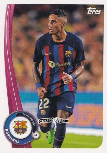 Sticker Raphinha - Fc Barcelona Fan Set 2022-2023 n. BA-15 - Topps